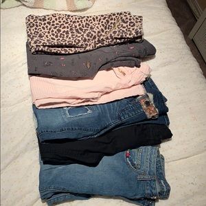 Bindle of girls pants/jeans